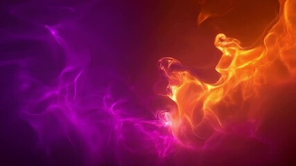Wall Mural - abstract fractal galaxy, glowing swirls in deep space, cosmic dust