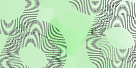 Poster - Minimalist soft Abstract Background in Gradient green and white Tones with Circles. Circle effect style geometric, abstract background.eps