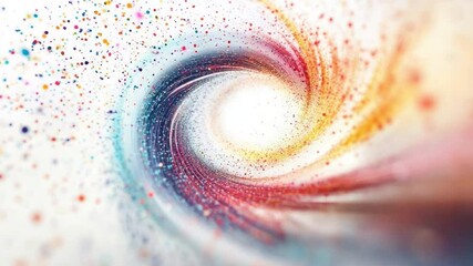 Poster - colorful vortex: abstract swirling vortex of vibrant colors, reminiscent of a galaxy or nebula, with