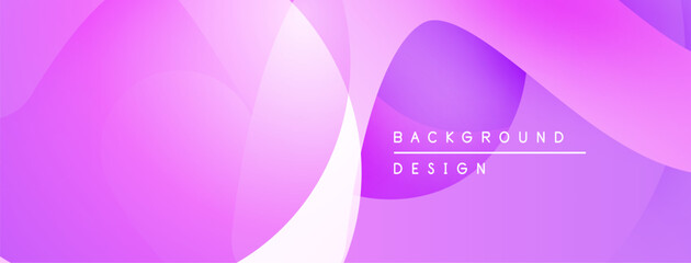 Fototapete - Abstract purple background. Overlapping shapes create soft gradients, modern design element for digital projects. Minimalist aesthetic.