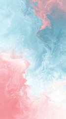 Poster - Soft Swirls of Pink and Blue Abstract Art with Fluid Patterns and Gentle Gradients for Stylish Backgrounds and Creative Projects