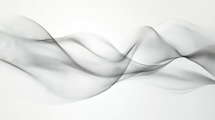 Poster - White and grey background with soft, blurry designs. Simple light, faded shapes create a subtle pattern.
