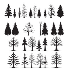 tree silhouettes illustration collection