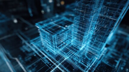 Poster - digital cityscape architecture