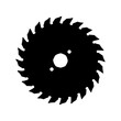 © Emon - Circular saw blade cutting tool silhouette vector illustration