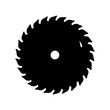 © Emon - Circular saw blade cutting tool silhouette vector illustration