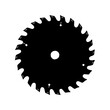 © Emon - Circular saw blade cutting tool silhouette vector illustration