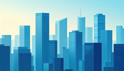 Poster - Captivating Cityscape with Stunning Light and Shadow Patterns