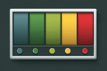 simple vector icon for modern color code selection interface