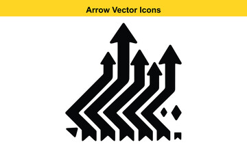 Poster - Vector Arrow Icons Collection – Directional, Curved, and Decorative Arrow Symbols. Vector Navigation Symbols for UI and Web Interfaces