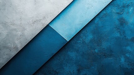 Poster - Abstract background with geometric shapes in shades of blue and gray