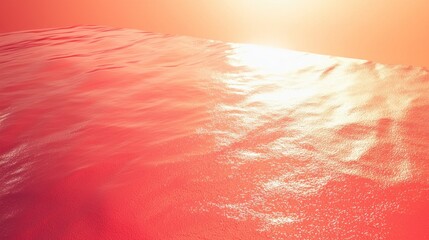 Poster - Serene Sunset Over Calm Water with Pink and Orange Hues