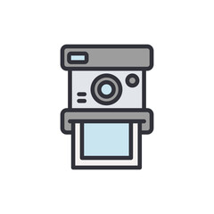 Poster - Capturing Memories With A Vintage Instant Camera Illustration