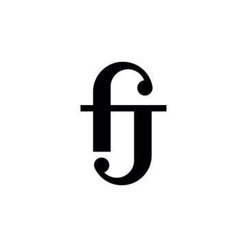 Abstract FJ Logo: A modern, minimalist logo design featuring the intertwined letters 