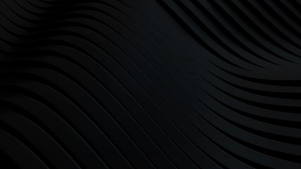 Wall Mural - This stock motion graphics video includes a clip of a Modern Black Wave Animation


