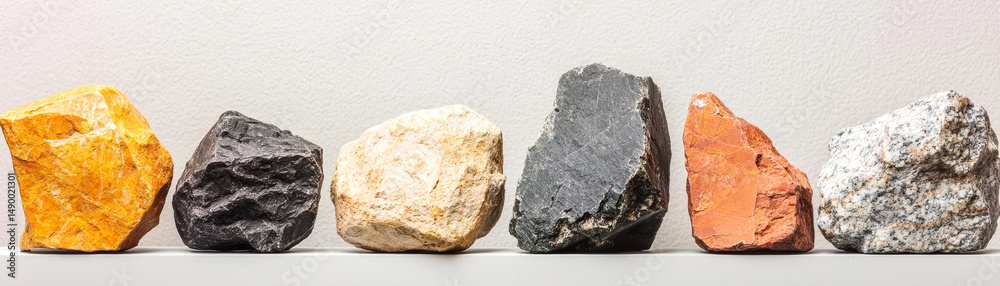 Geologic Material Example geological formation with rock layers and geological time. Earth ...