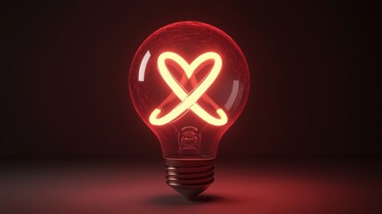 Poster - Illustrate a light bulb icon with a glowing infinity symbol inside, representing endless possibilities and limitless imagination.