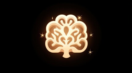 Poster - Illustrate a stylized brain icon with a glowing light effect, highlighting the idea of creativity and innovation.