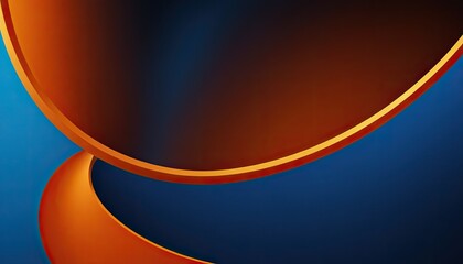 Poster - Blue and orange wavses abstract wallpaper background for desktop
3