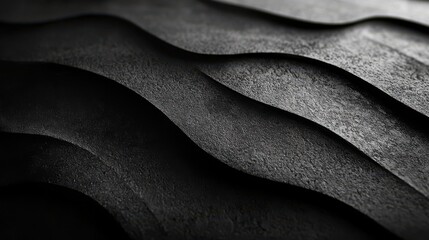 Fototapete - Abstract Grayscale Wavy Texture Background with Subtle Sparkle