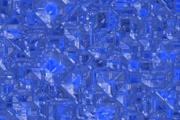 Poster - cute blue web electronic template computer graphic background or texture illustration