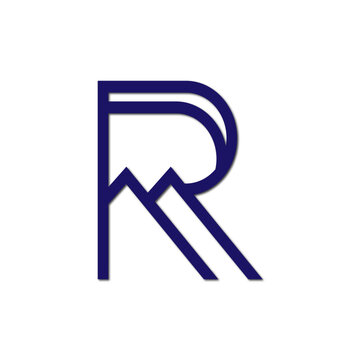 Web line modern color full real estate logo design