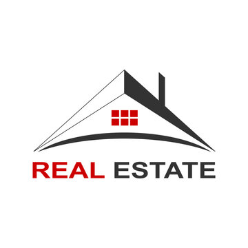 Web line modern color full real estate logo design