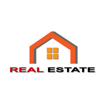 Web line modern color full real estate logo design