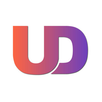 Web line modern color full letter logo design