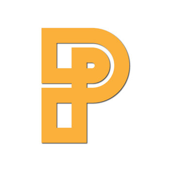Web line modern color full letter logo design