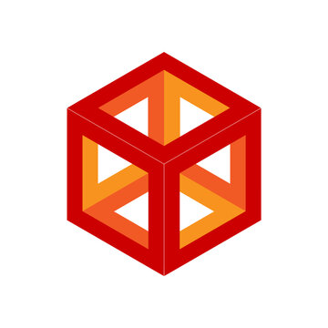 Web line modern color full letter logo design