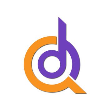 Web line modern color full letter logo design