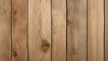 Poster - natural light brown wood texture background with vertical planks and unique grain patterns for desig
