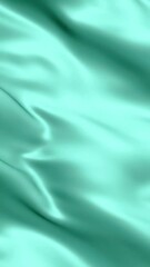 Poster - Abstract Mint Green Silk Fabric Flowing Gently in a Seamless Loop Animation