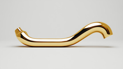 Poster - A gilded banana. This metallic, shiny yellow fruit makes a good statement. It is unique and unexpected. Decorative item, art piece, or a luxury food item?