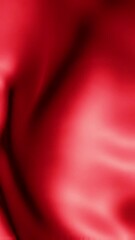 Poster - Abstract Red Silk Fabric Flowing in Gentle Motion, Soft Light and Shadow Play