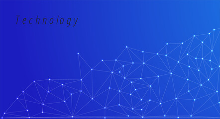 Leinwandbilder - Low Poly Background on Dark Blue Gradient – Modern, Geometric, and Minimalist Abstract Design for Digital Art, 3D Modeling, Wallpapers, and Futuristic Graphics	