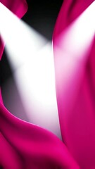 Poster - Abstract Pink Fabric Flowing with Light and Shadow, Dynamic Motion Background