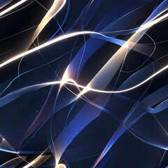 Poster - abstract background with colored lines and strokes of different sizes and shapes	
