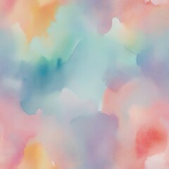 Poster - Abstract colorful watercolor for background. Digital art painting. Colorful background.	