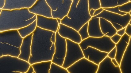 Poster - dark textured surface with cracked paint in varying shades of black and grey for abstract background
