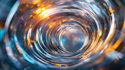Poster - Dynamic flowing energy abstract environment 3d render visual art futuristic concept