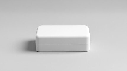 Leinwandbilder - White rectangular box minimal product packaging mockup clean design studio shot