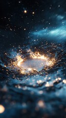 Poster - Exploring cosmic realms space digital artwork universe close-up celestial phenomena