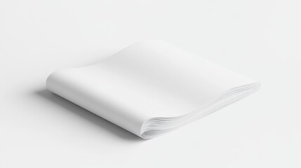 Leinwandbilder - Blank white paper sheets mockup clean minimalist design