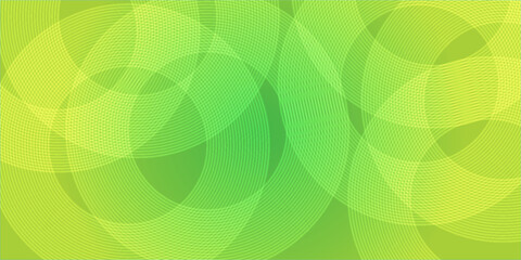 Poster - Abstract white glowing geometric lines on green background. Modern shiny yellow circle lines pattern. Futuristic technology concept.eps10