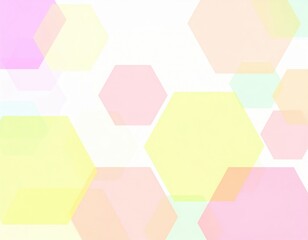 Poster - Abstract Pastel Hexagon Pattern Background