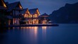© satisfied - Serene Night at the Luxurious Waterside Villas