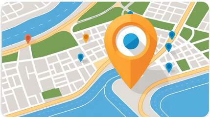 Geotargeting Location Icon for Local Marketing Materials, Regional Campaign Graphics, Location-Based Services, and Map Application Interfaces for Mobile Developers