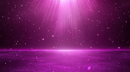 Wall Mural - Abstract pink background with light rays and sparkles, perfect for presentations or designs.